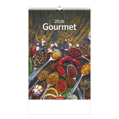 Naptár, fali, TOPTIMER Gourmet (NKT09406U)