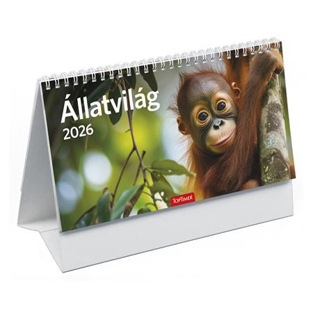 Naptár, asztali, álló, TOPTIMER, Állatvilág (NKT582PU)