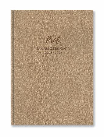 Tanári zsebkönyv, 2025/2026 tanév, A5, heti, TOPTIMER, arany (NKTA25)