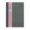 Naptár, tervező, A5, napi, TOPTIMER Vario, kék-rózsaszín-szürke (NKV021KRSZU)