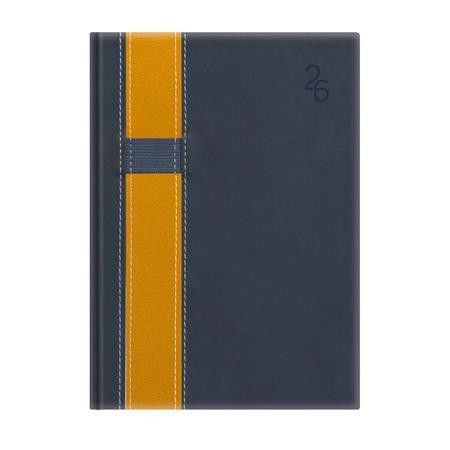 Naptár, tervező, A5, napi, TOPTIMER Vario, kék-sárga (NKV021SKU)