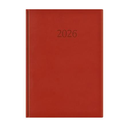 Naptár, tervező, A4, napi, TOPTIMER Wide, bordó (NKW024BU)