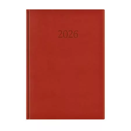 Naptár, tervező, A4, napi, TOPTIMER Wide, bordó (NKW024BU)