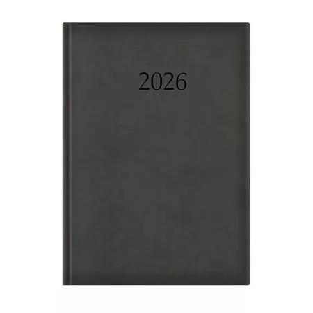 Naptár, tervező, A4, napi, TOPTIMER Wide, fekete (NKW024FKU)