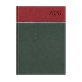   Naptár, tervező, A5, napi, TOPTIMER, Young, bordó-fehér-zöld (NKY021BFZU)