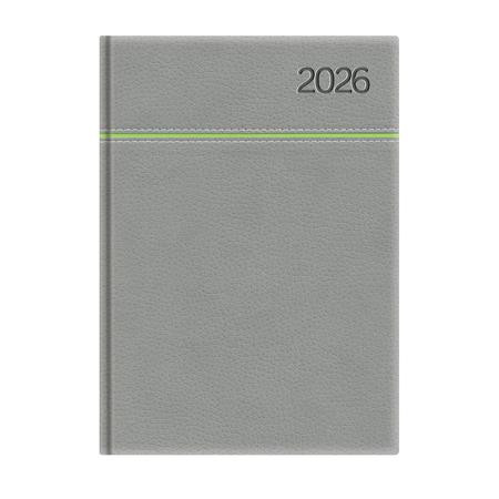 Naptár, tervező, A5, napi, TOPTIMER, Young, szürke-zöld (NKY021SZZU)