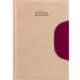 Naptár, tervező, A5, napi, DAYLINER Memphis, bézs-padlizsán (NMA5BPU)