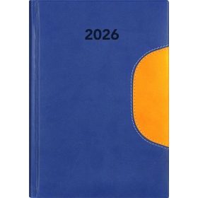   Naptár, tervező, A5, napi, DAYLINER Memphis, kék-sárga (NMA5KSU)