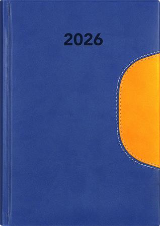 Naptár, tervező, A5, napi, DAYLINER Memphis, kék-sárga (NMA5KSU)