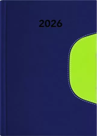 Naptár, tervező, A5, napi, DAYLINER Memphis, kék-zöld (NMA5KZU)