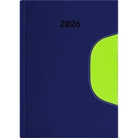   Naptár, tervező, B5, heti, DAYLINER Memphis, kék-zöld (NMB5KZU)