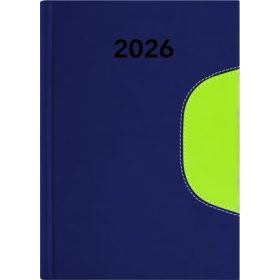   Naptár, tervező, B6, heti, DAYLINER Memphis, kék-zöld (NMB6KZU)