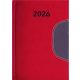 Naptár, tervező, B6, heti, DAYLINER Memphis, piros-szürke (NMB6PSZU)