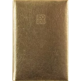 Naptár, tervező, A5, heti, DAYLINER, Mirror, arany (NMHAU)
