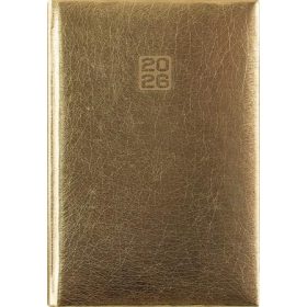   Naptár, tervező, B6, heti, DAYLINER, Mirror, arany (NMHB6AU)