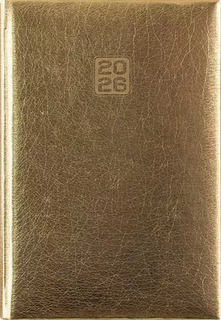 Naptár, tervező, B6, heti, DAYLINER, Mirror, arany (NMHB6AU)