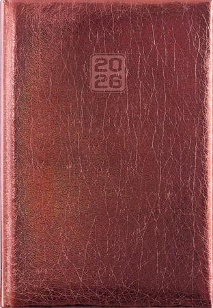 Naptár, tervező, B6, heti, DAYLINER, Mirror, bronz (NMHB6BRU)