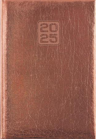 Naptár, tervező, A5, heti, DAYLINER, Mirror, bronz (NMHBR25)