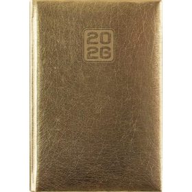 Naptár, tervező, A5, napi, DAYLINER, Mirror, arany (NMNAU)