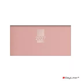   Zsebnaptár, fekvő elrendezésű, DAYLINER, MyPastel, púder (NMPZSPU)