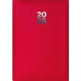   Naptár, tervező, A5, napi, DAYLINER, Pannon, piros (NPA5PU)