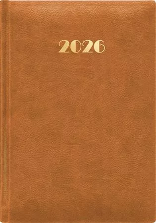 Naptár, tervező, A5, napi, DAYLINER, Pellana, okker (NPEA5OU)
