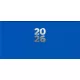 Zsebnaptár, fekvő elrendezésű, DAYLINER, Pannon, kék (NPZSKU)