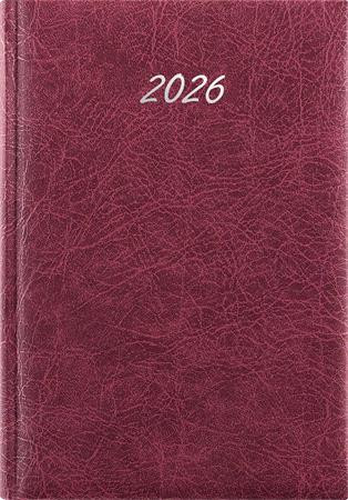 Naptár, tervező, B5, heti, DAYLINER, Rebel, bordó (NRB5BOU)