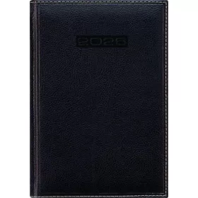   Naptár, tervező, A5, napi, DAYLINER, Sherwood, fekete (NSA5FKU)