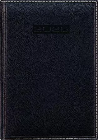 Naptár, tervező, A5, napi, DAYLINER, Sherwood, fekete (NSA5FKU)