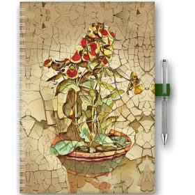   Naptár, tervező, A5, heti, DAYLINER, InSpiral, bloom (NSA5HBU)