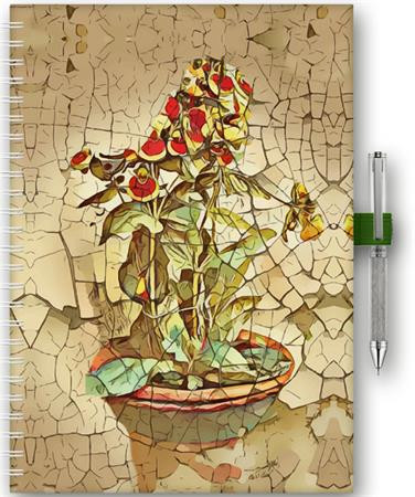 Naptár, tervező, A5, heti, DAYLINER, InSpiral, bloom (NSA5HBU)