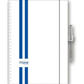   Naptár, tervező, A5, heti, DAYLINER, InSpiral GT, fehér-kék (NSA5HGTFKU)