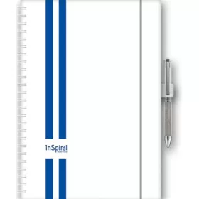   Naptár, tervező, A5, heti, DAYLINER, InSpiral GT, fehér-kék (NSA5HGTFKU)