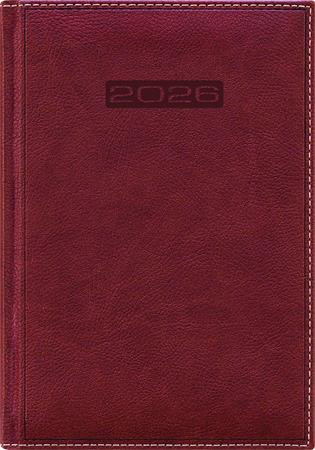 Naptár, tervező, B5, heti, DAYLINER, Sherwood, barnásvörös (NSB5BVU)