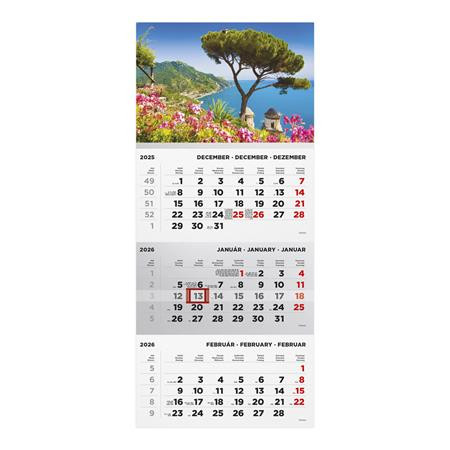 Naptár, speditőr, három hónapos, egy tömbös, TOPTIMER, Táj (NSPED07208U)