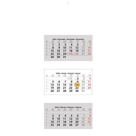   Naptár, speditőr, három hónapos, három tömbös, üres fejrész, DAYLINER (NSPED3FU10U)