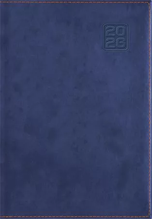 Naptár, tervező, A5, napi, DAYLINER Square, kék (NSQA5KU)