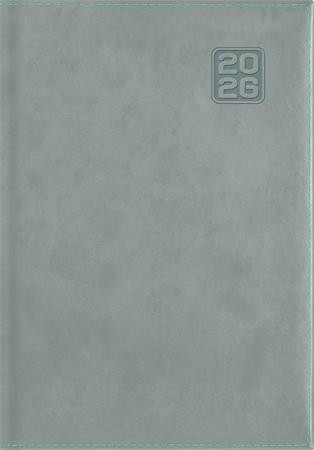 Naptár, tervező, A5, napi, DAYLINER Square, szürkéskék (NSQA5SZU)