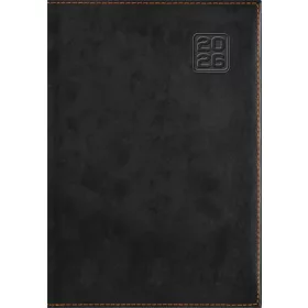   Naptár, tervező, B5, heti, DAYLINER Square, fekete (NSQB5FKU)