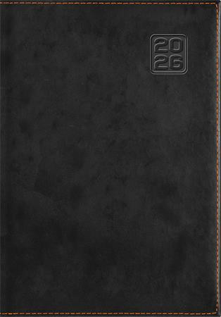 Naptár, tervező, B5, heti, DAYLINER Square, fekete (NSQB5FKU)