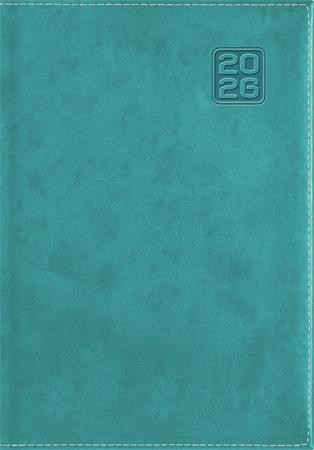 Naptár, tervező, B5, heti, DAYLINER Square, türkiz (NSQB5TU)