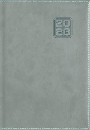Naptár, tervező, B6, heti, DAYLINER Square, szürkéskék (NSQB6SZU)
