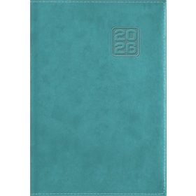   Naptár, tervező, B6, heti, DAYLINER Square, türkiz (NSQB6TU)