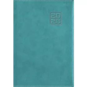   Naptár, tervező, B6, heti, DAYLINER Square, türkiz (NSQB6TU)