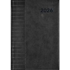   Naptár, tervező, A5, napi, DAYLINER, Tucson, fekete (NTA5FKU)