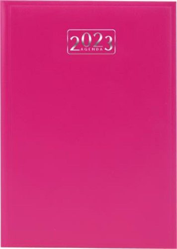 Naptár, tervező, A5, napi, VICTORIA OFFICE, pink (2023 évi) (NVA5R)