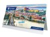 Naptár, asztali, álló, VICTORIA OFFICE Európa Csodái (2026 évi) (NVAECS)