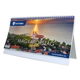   Naptár, asztali, álló, VICTORIA OFFICE Magyarország Csodái (2026 évi) (NVAMCS)
