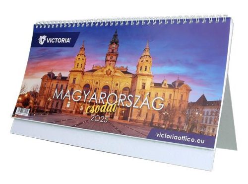 Naptár, asztali, álló, VICTORIA OFFICE Magyarország Csodái (2026 évi) (NVAMCS)